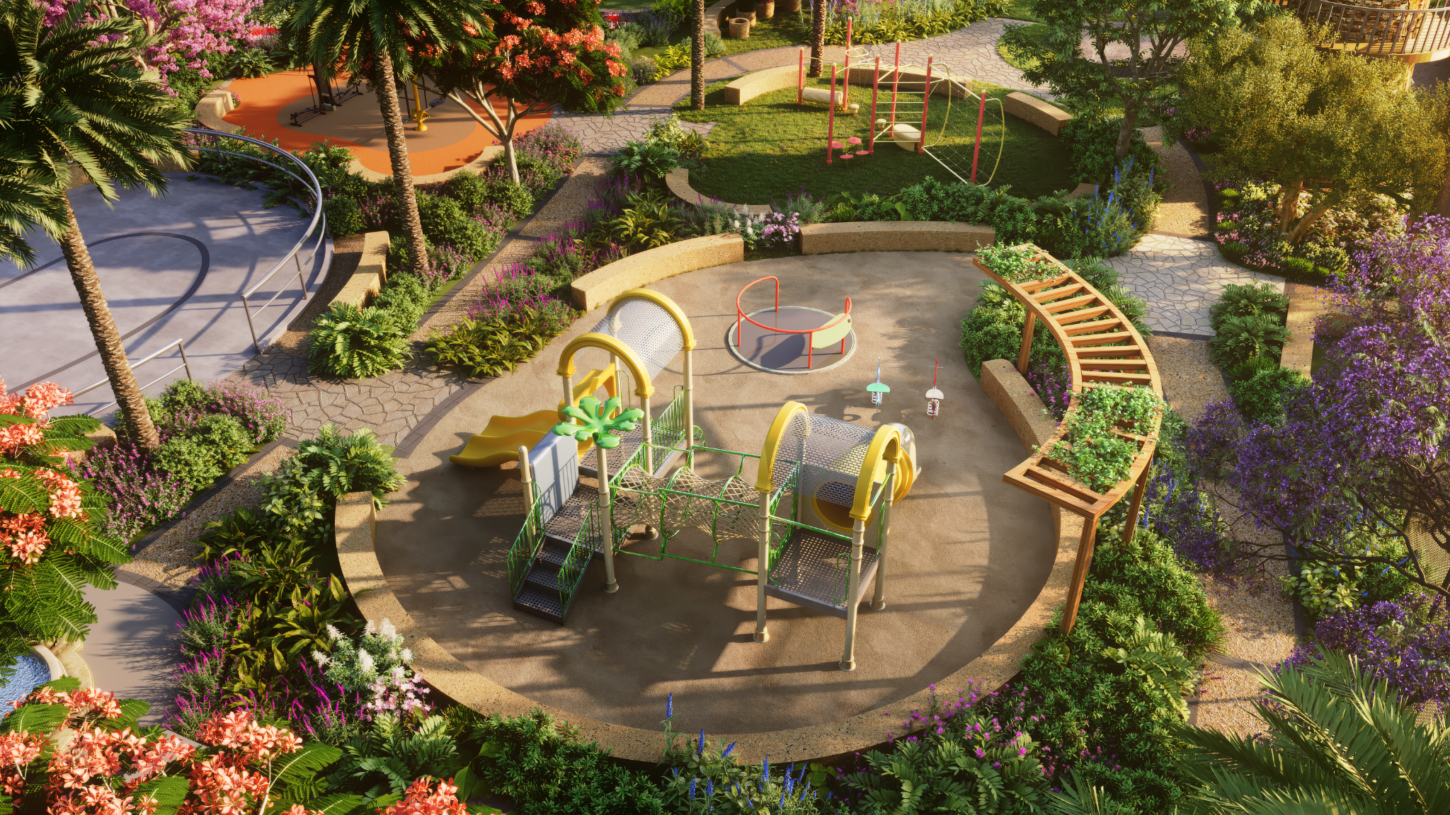 Samasti landscaped kids play area